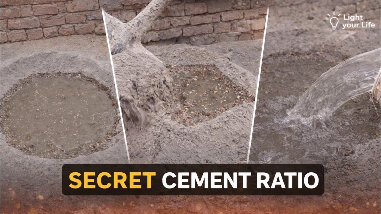 Strong Cement Formula | Cement Sand Perfect Ratio for House Construction #construction #viral 
