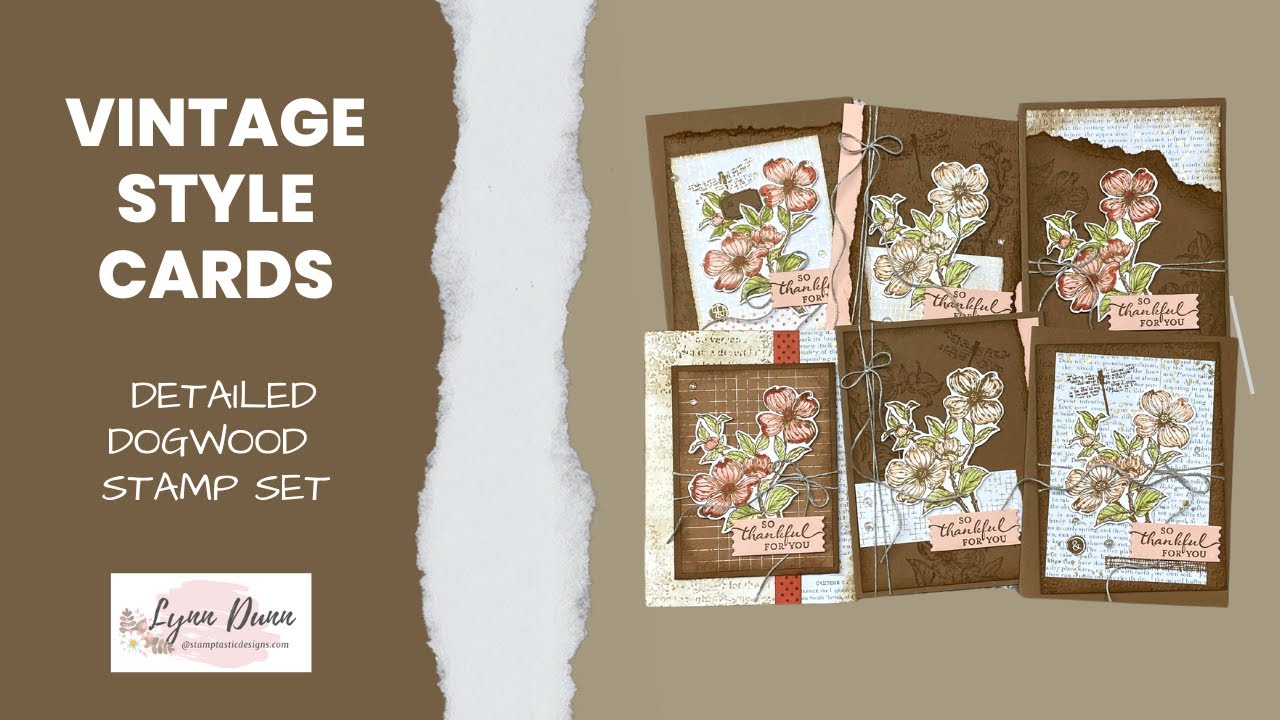 Detailed Dogwood (Stampin' Up!) - Vintage Style Card Ideas