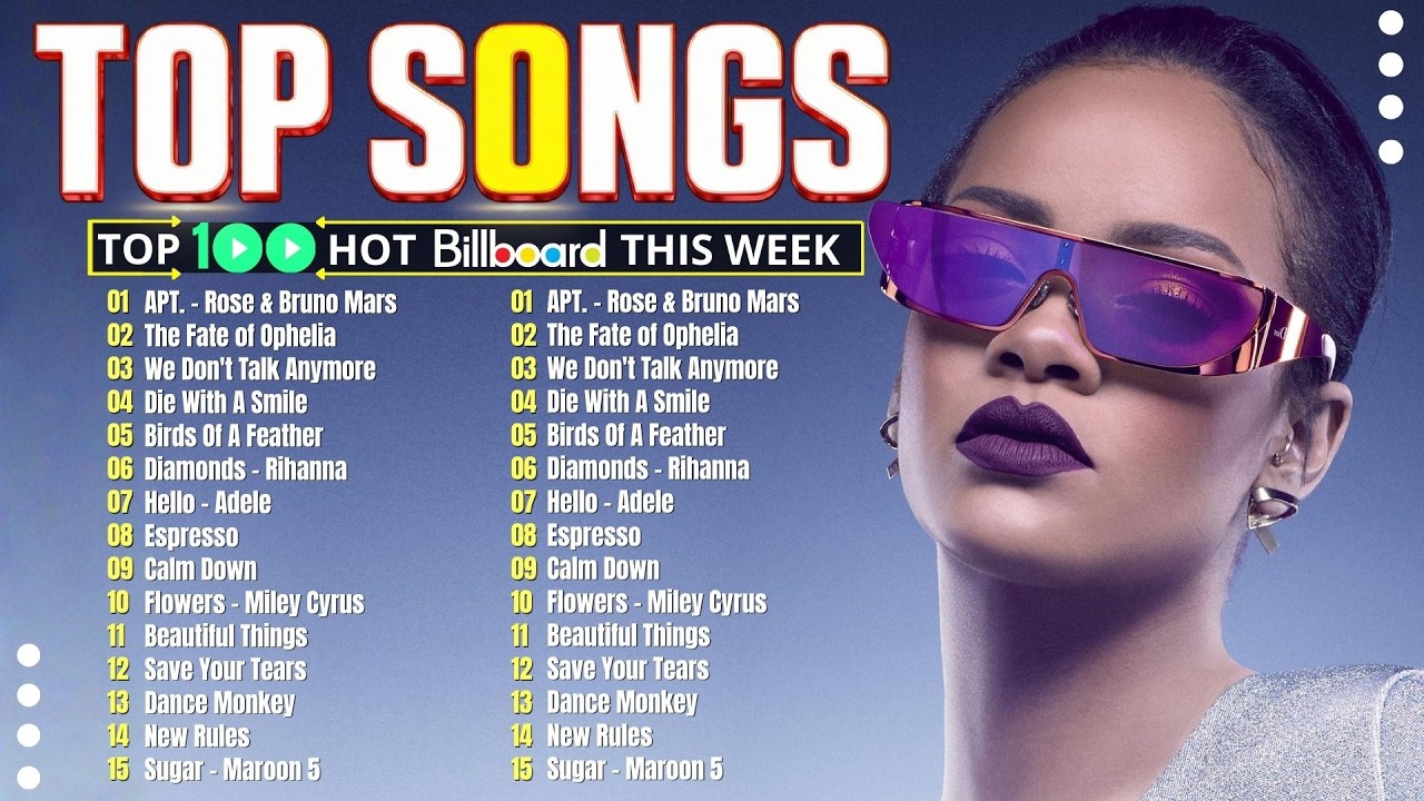 Billboard Top 50 This Week 🍒 Rihanna, Maroon 5, Dua Lipa,  Adele, Ed Sheeran, The Weeknd, Bruno Mars