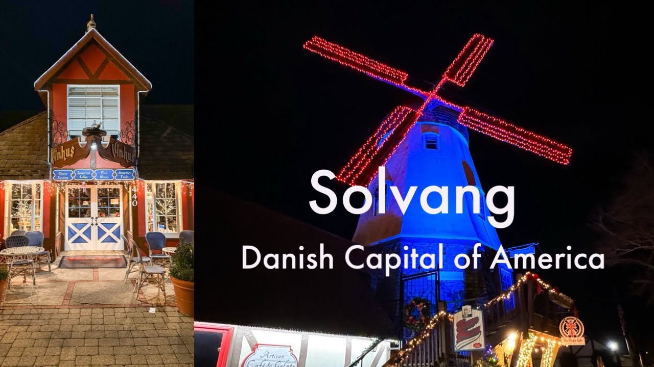 Denmark inside America : Exploring Solvang at night!!