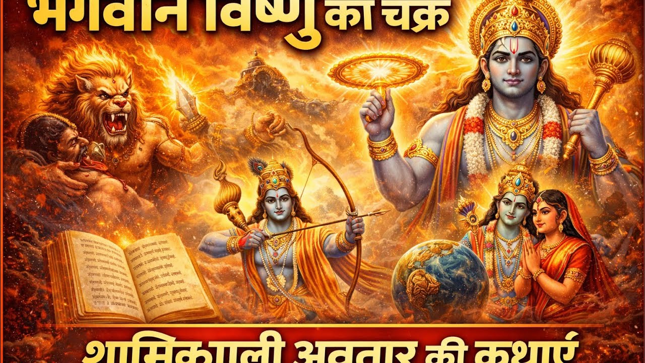 भगवान विष्णु के सुदर्शन चक्र की अद्भुत शक्ति और रहस्यमयी कथा #VishnuSudarshanChakra Katha#bhakti 🙏💐🚩