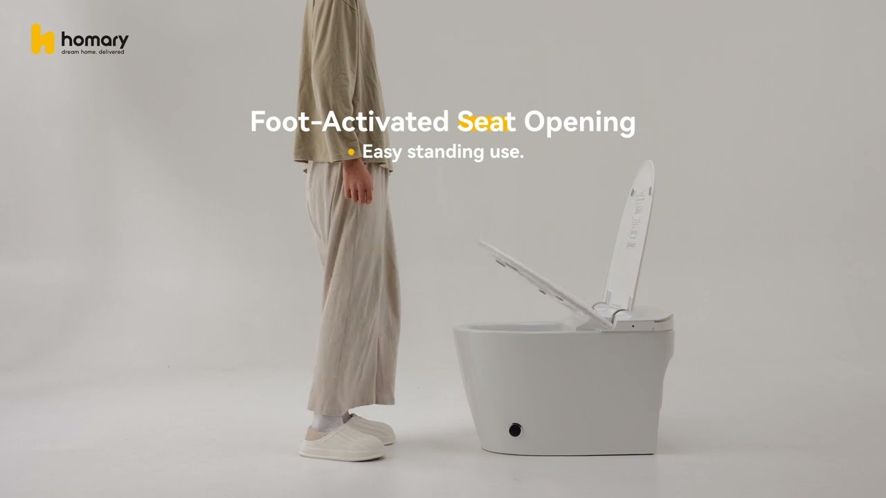 How to Use the Homary Smart Toilet | Sleek One-Piece with Auto Lid & Adjustable Bidet