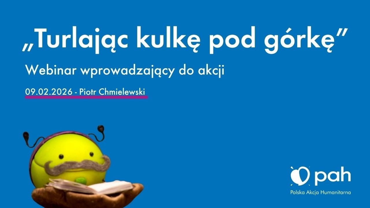 Turlając kulkę pod górkę -  webinar z Piotrem Chmielewskim, twórcą animacji