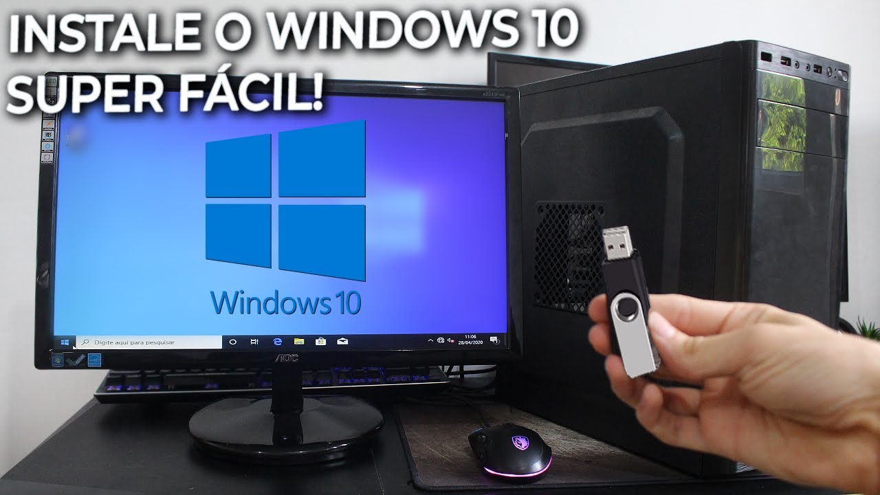 SAIBA COMO INSTALAR O WINDOWS 10 NO COMPUTADOR (FORMATAR O PC) FÁCIL E RÁPIDO!