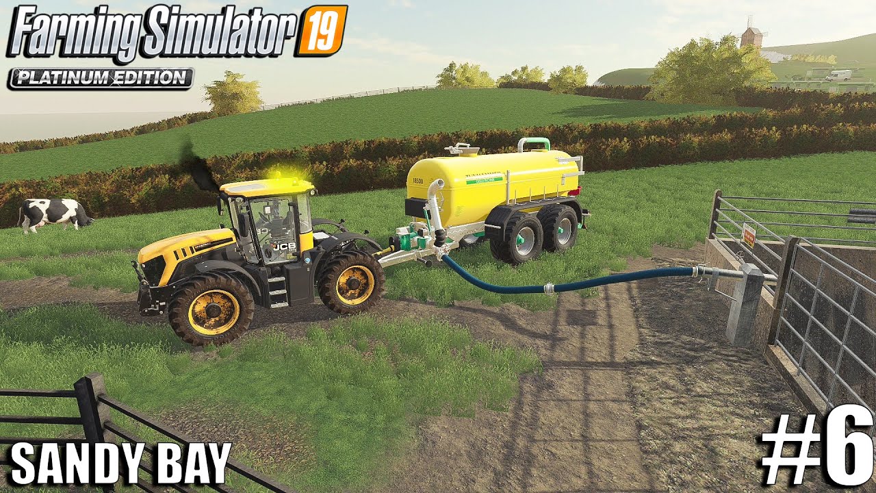 Spreading Slurry and Selling Manure | Sandy Bay | Farming Simulator 19 | Episode 6