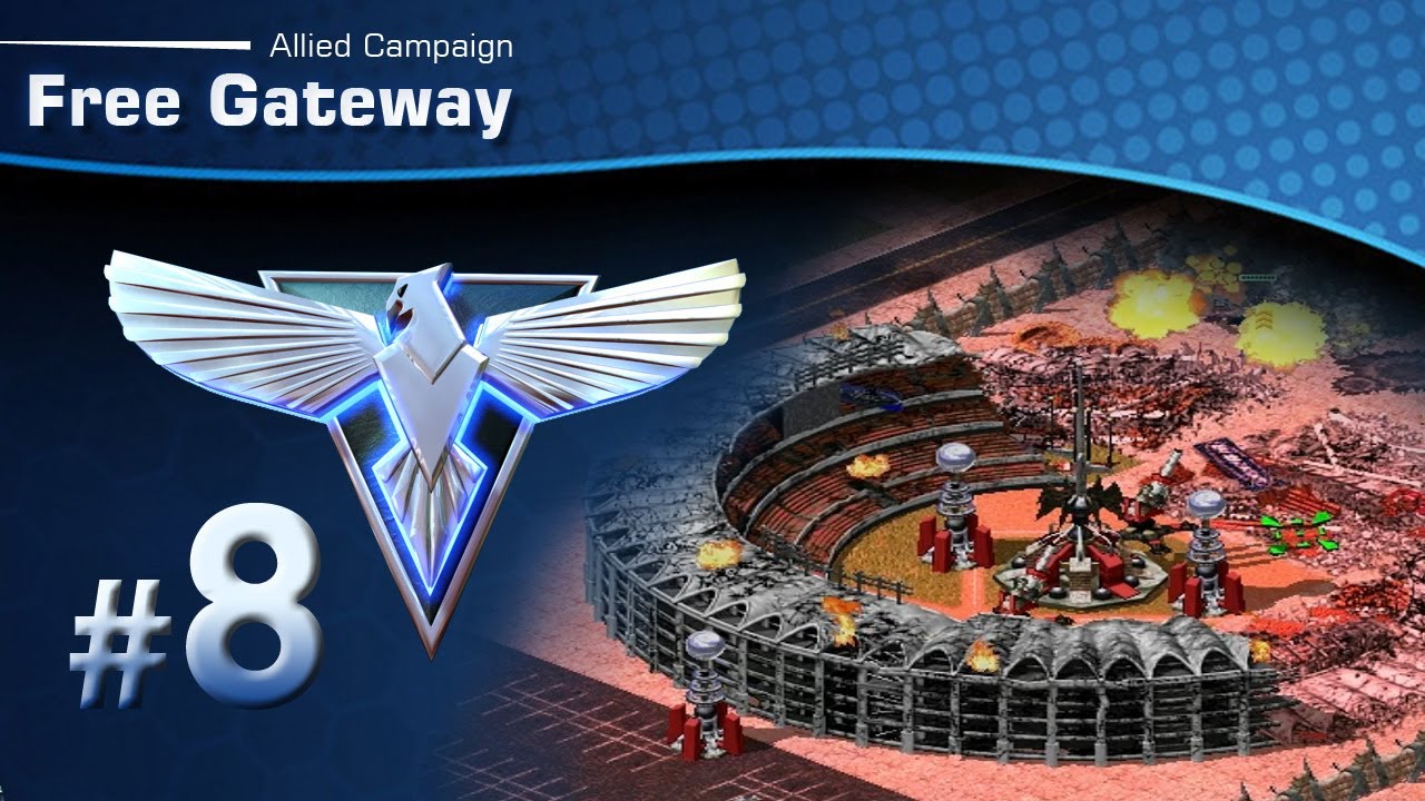 Red Alert 2: Allied Mission 8 - Free Gateway [Long-play & Tips]