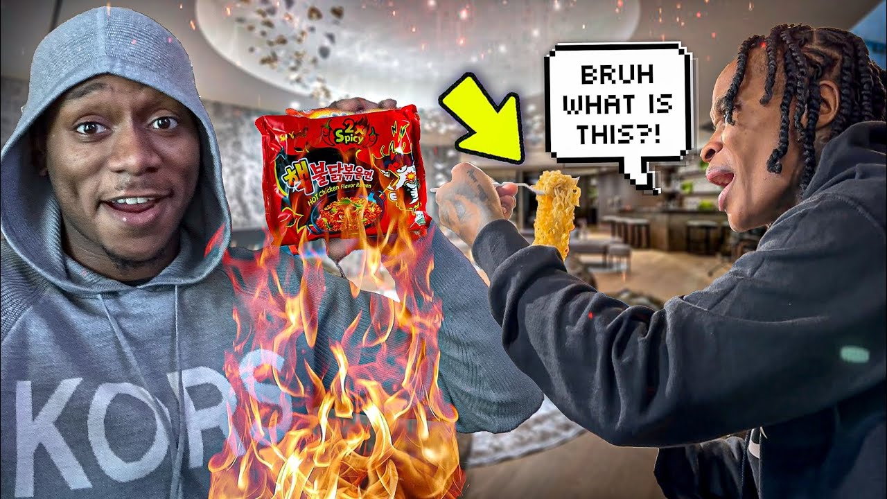 I PUT A BUNCH OF SEASONING IN JAZZ NOODLES 😂 *prank gone wrong*