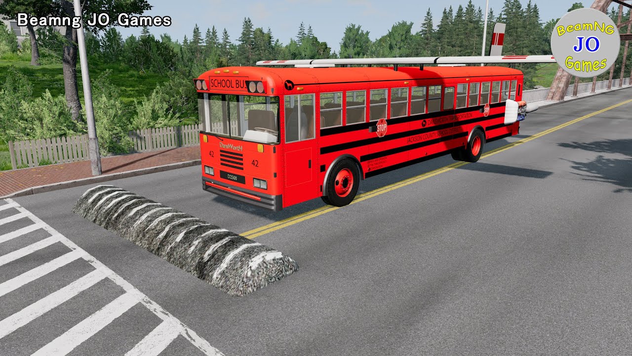 Cars vs Massive Speed Bumps #50 – BeamNG JO Games