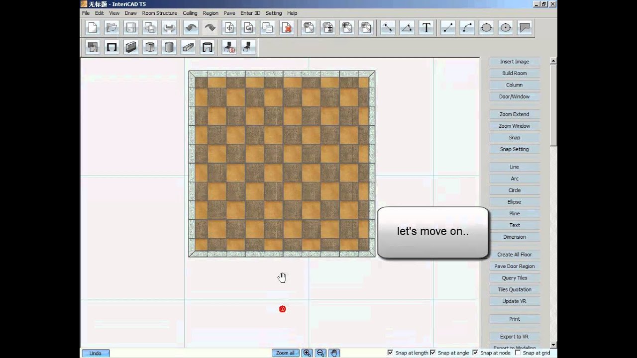 InteriCAD T5 - 2D Design - Floor and Tiling Plan