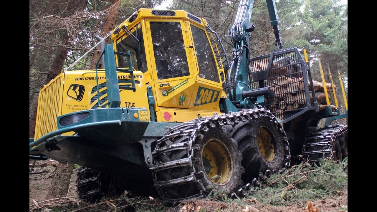 HSM Harvester + Forwarder am Steilhang