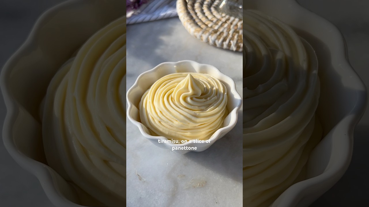 Быстрый и простой крем из маскарпоне #легкиерецепты