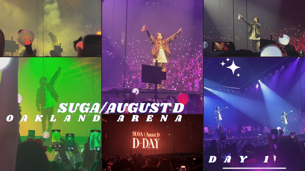 Suga | August D D-day Concert Tour VIP FAN CAM Oakland Arena (FULL)