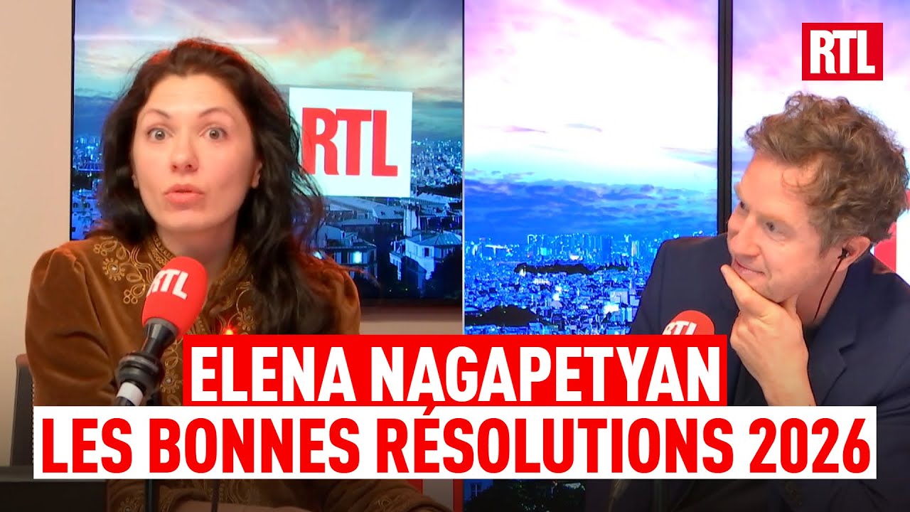 Les bonnes résolutions 2026 d'Elena Nagapetyan sur RTL 🤣