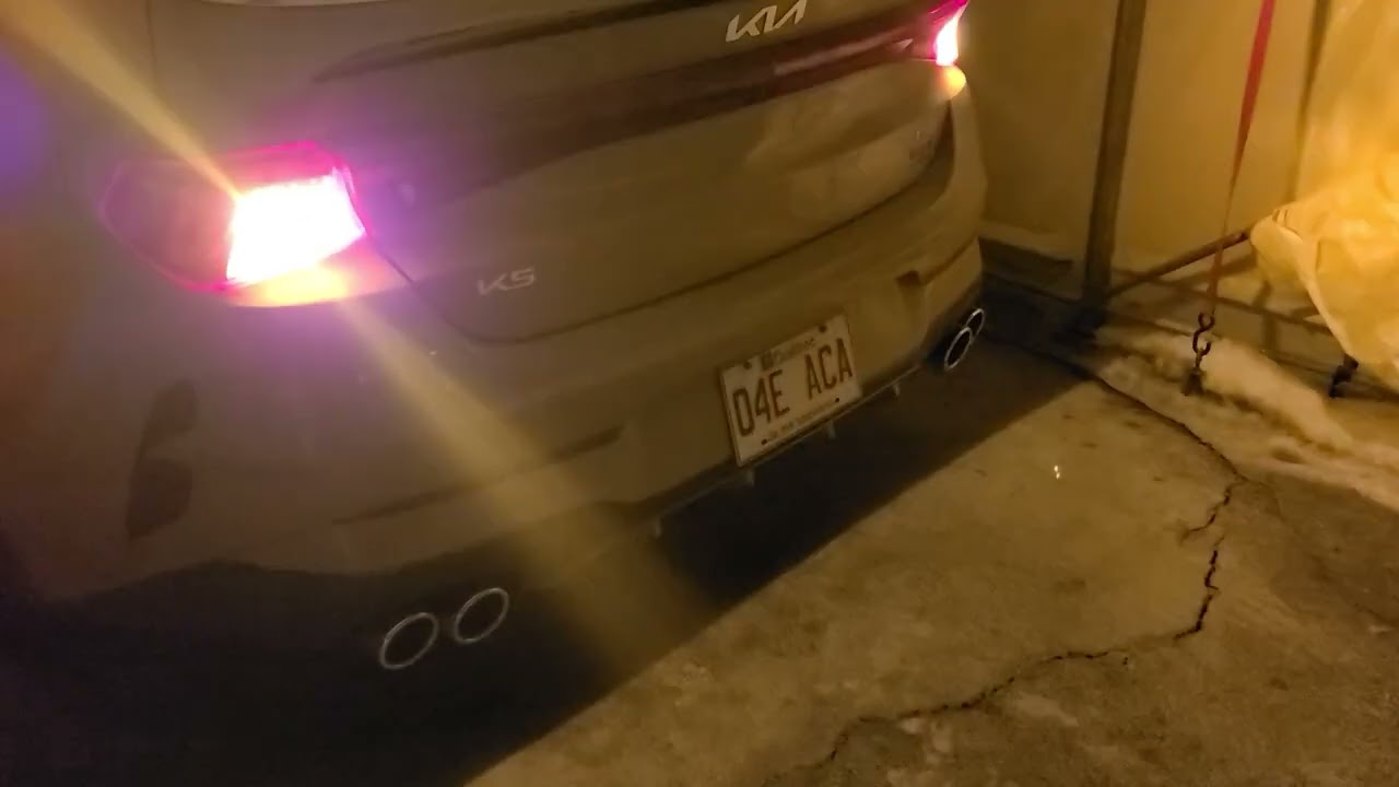 Kia K5 GT 2.5t cold start with catback BORLA🤗