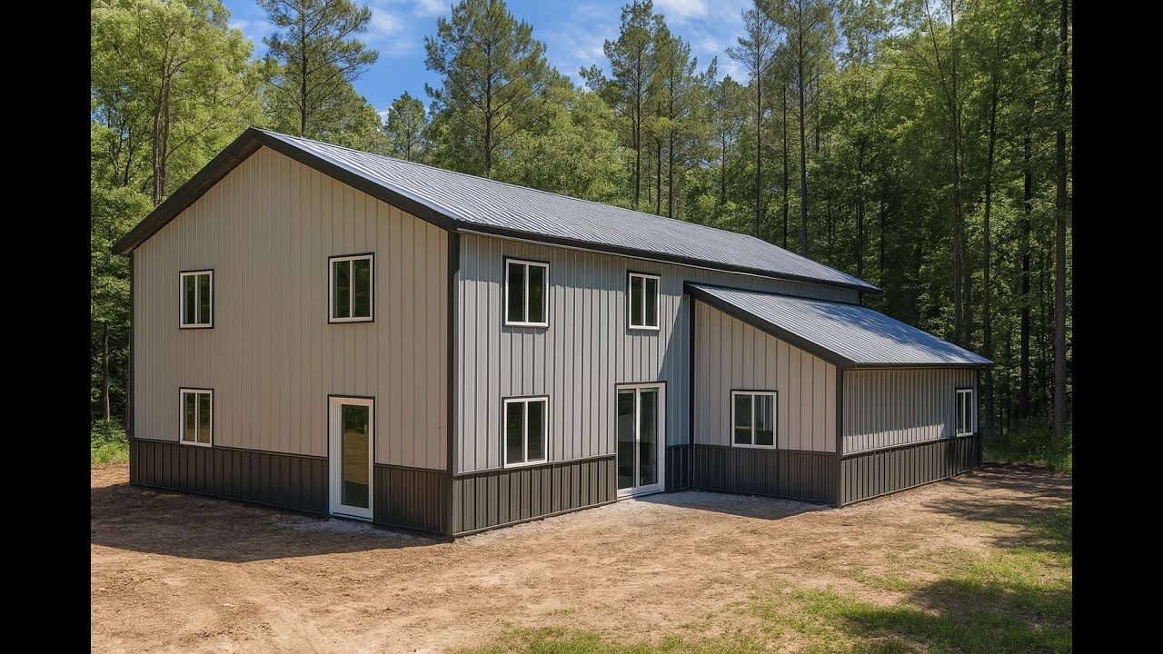 Discover the Ultimate 54x50 Barn-Style Barndominium Kit!