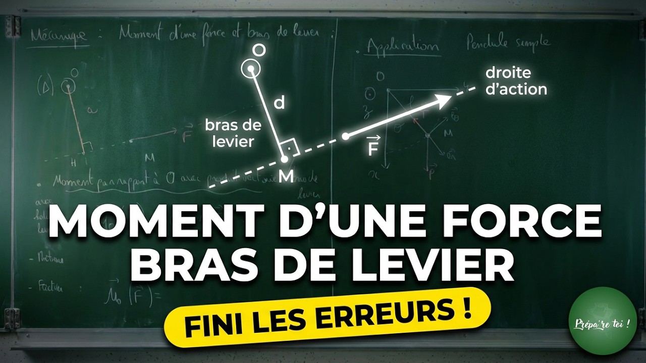 Mécanique - Comment calculer le moment d'une force et bras de levier