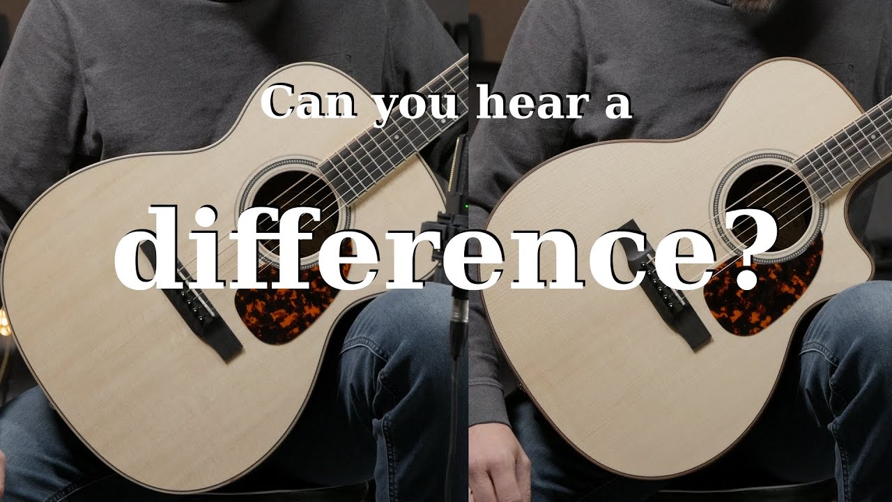 Do Cutaways on acoustic guitars make a difference? Larrivee OMV-03R vs OM-03R