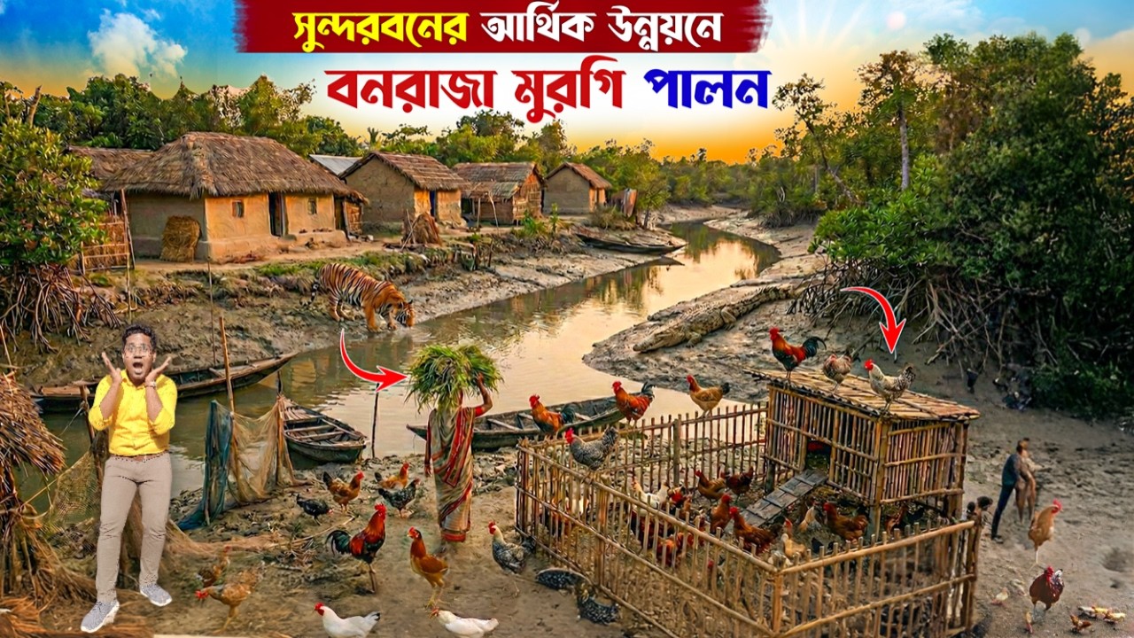 সুন্দরবনের আর্থিক উন্নয়নে বনরাজা মুরগি পালন | Vanaraja Hen Farming | Desi Murgi Palon