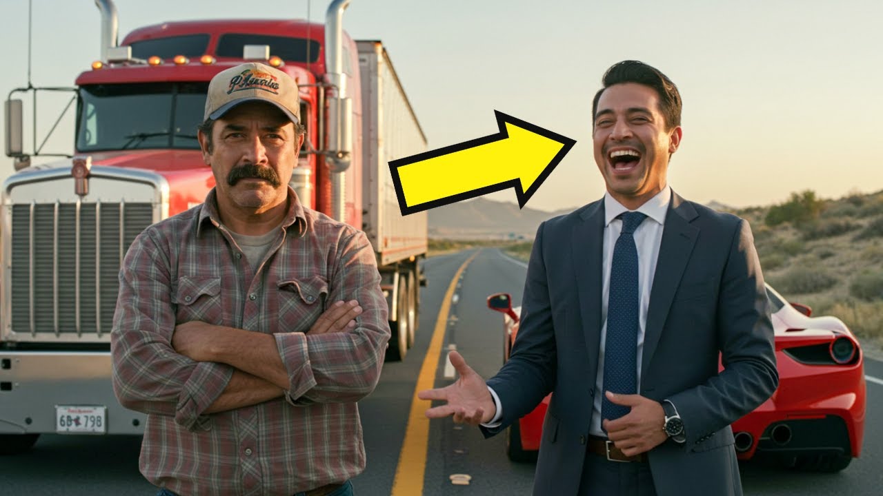 “Mi Camión Viejo Corre Más Que Tu Ferrari” Dijo El Camionero Al Millonario, Que Se Rió — Entonces...