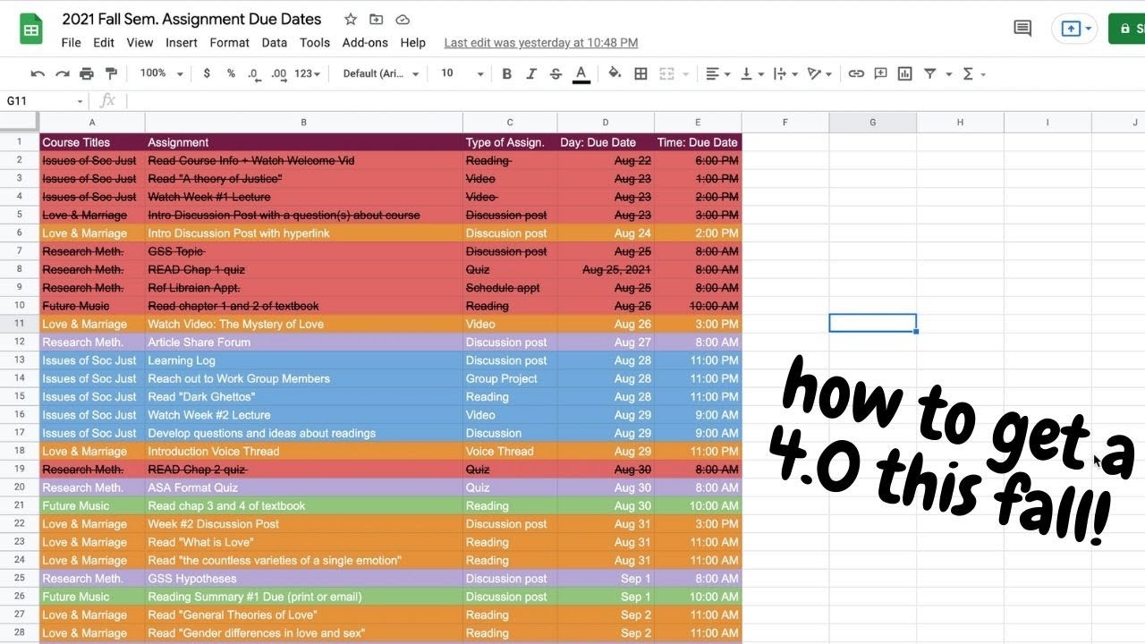 Как организовать занятия в Google Sheets (сезон 4.0)!