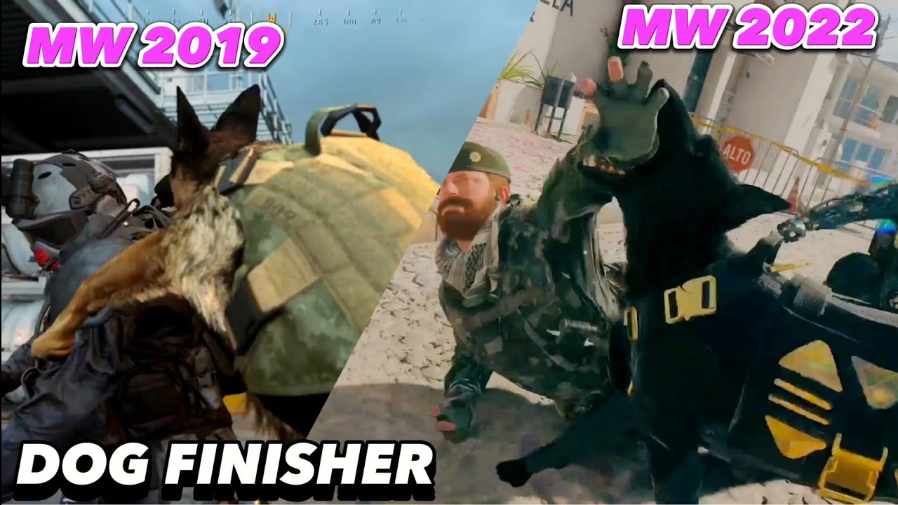 Dog Merlin Vs Riley Finisher MW 2019 VS MW2 | Warzone Dog Executions