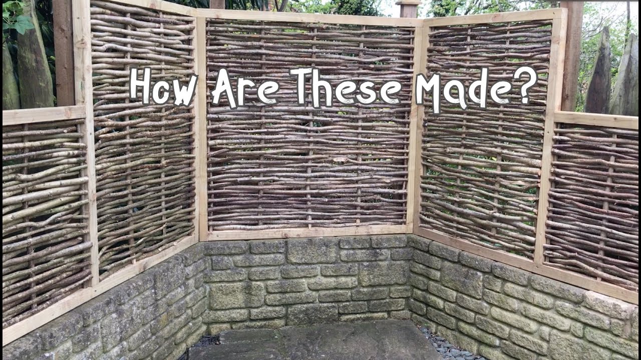 How Are Hazel Wattle Hurdles Made? From cutting a Rod to a Finished Panel. Hand Crafted.