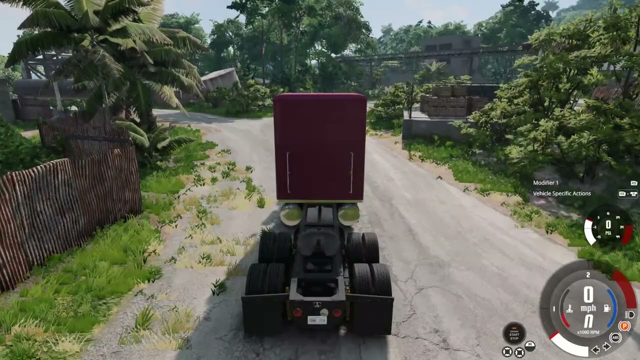 beamngdrive game play in the trucks