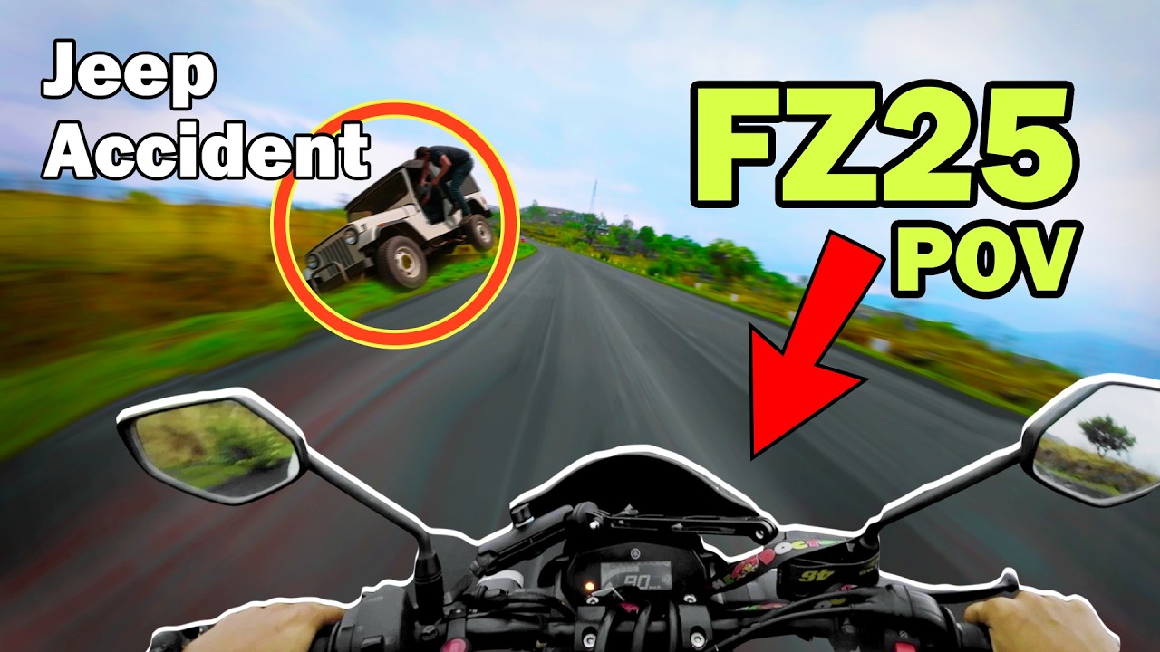 Fz25 Exhaust sound & Jeep Accident | #fz25 #exhaustsound #fz250 #jeep #accidente #modified #exhaust