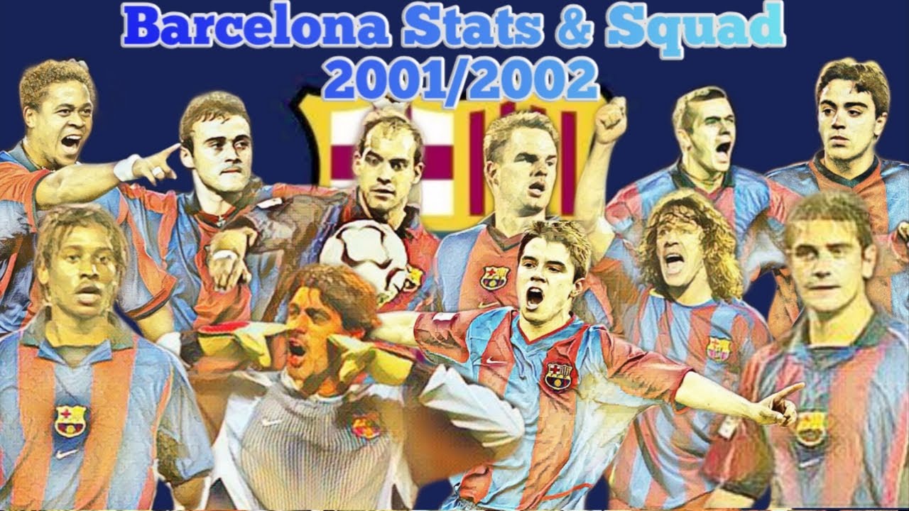 Barcelona Squad, Stats & Bio 2001/2002