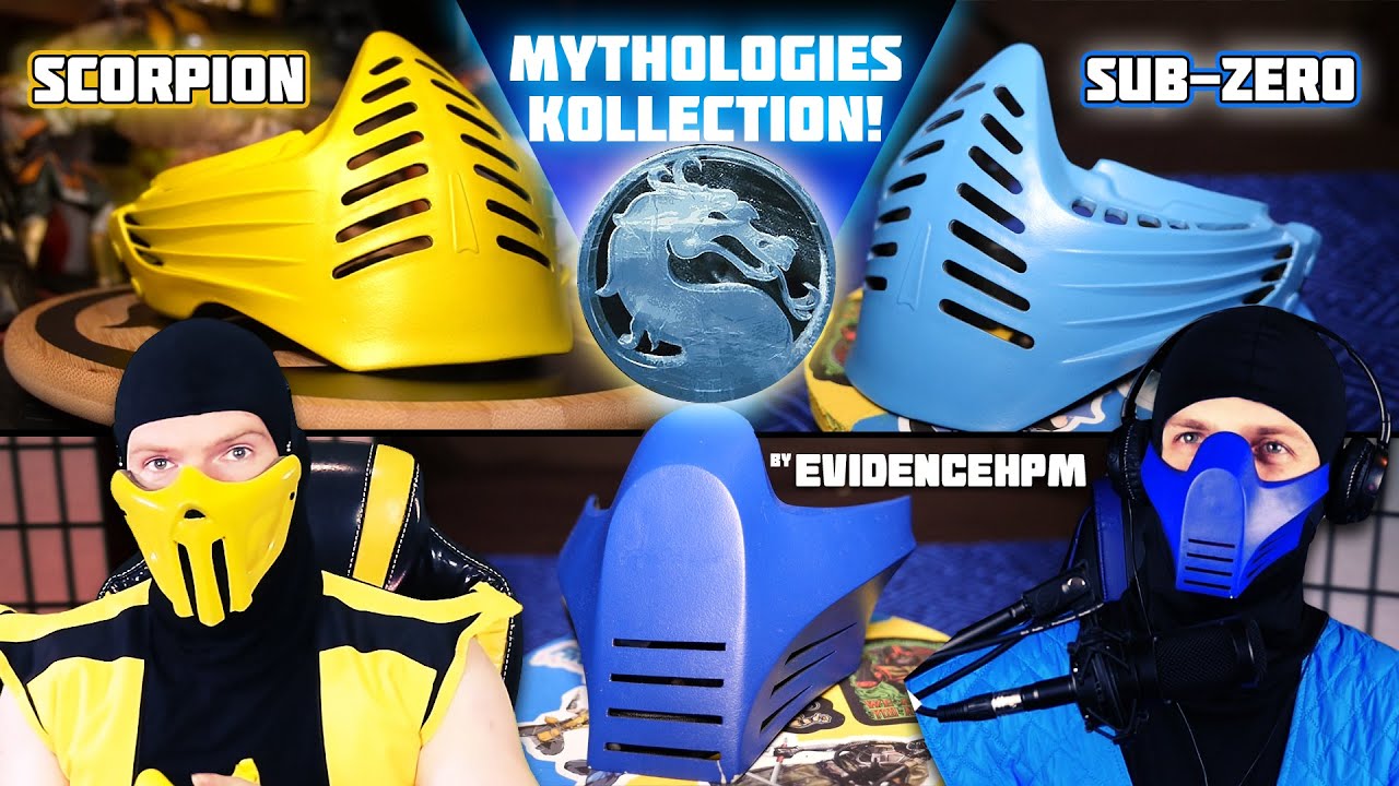 3 Sub-Zero Mythologies Masks! Scorpion & Sub-Zero Open a Box!