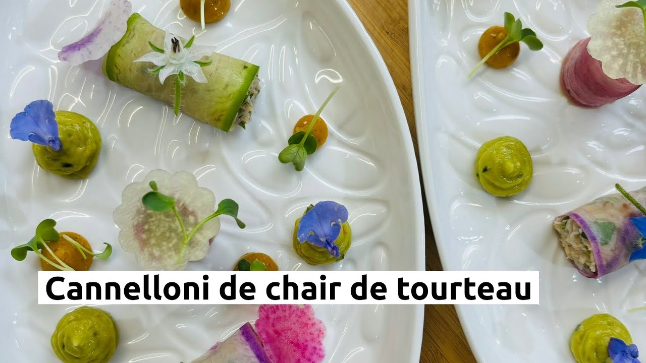 Cannelloni de chair de tourteau