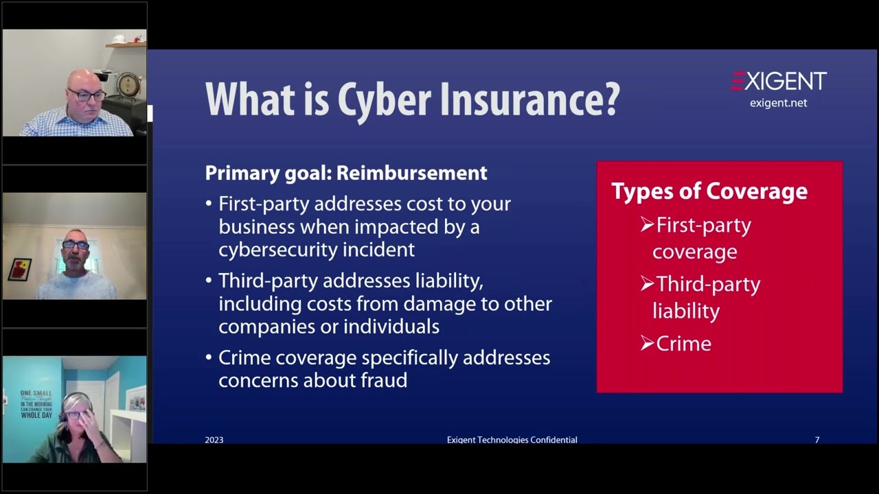 Exigent Cyber Insurance Webinar