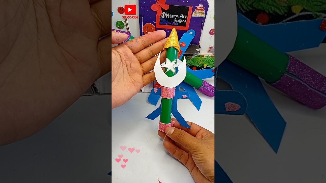Easy 14 August Craft Idea | Independence Day Decoration for School #shorts #diy #craft