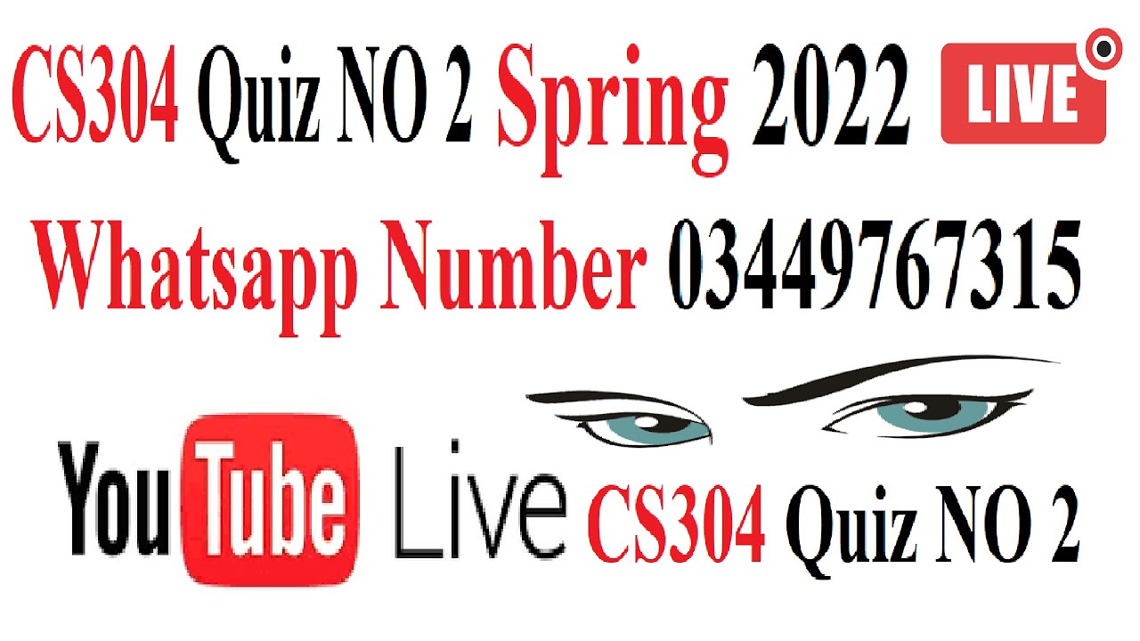 CS304 Quiz 2 solution Spring 2022 || CS304 quiz No  2 solution @LearningWithAbidAli
