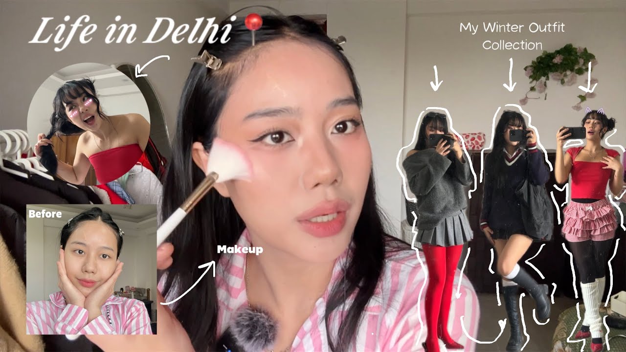 BTS: Как инфлюенсеры снимают контент 😱😭 - #winteroutfitinspo + #makeup + #vlog #arunachali