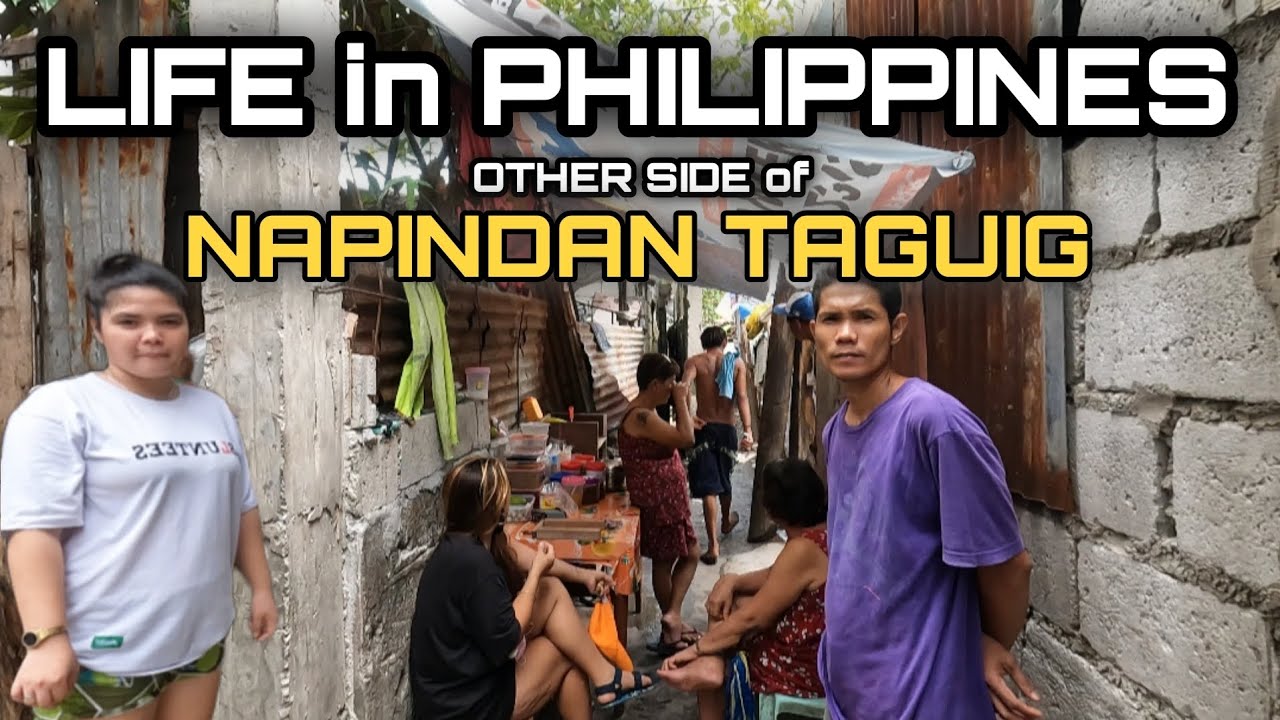 UNSEEN REAL LIFE in TAGUIG | NICE WALK at NARROW ALLEY in NAPINDAN TAGUIG CITY PHILIPPINES [4K] 🇵🇭