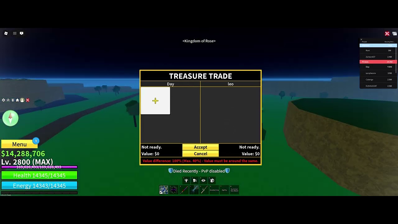Fix your trading Blox Fruits