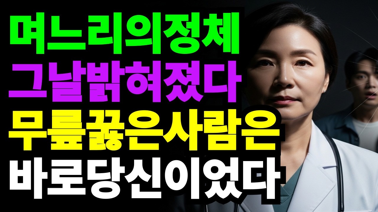 무시당하던 며느리의 정체… 알고 보니 유명 신경외과 교수의 반전,  분위기는 완전히 뒤집혔다 #감동사연 #오디오북 #라디오드라마 #반전사연 #인생이야기 #사이다사연 #구름같은인생