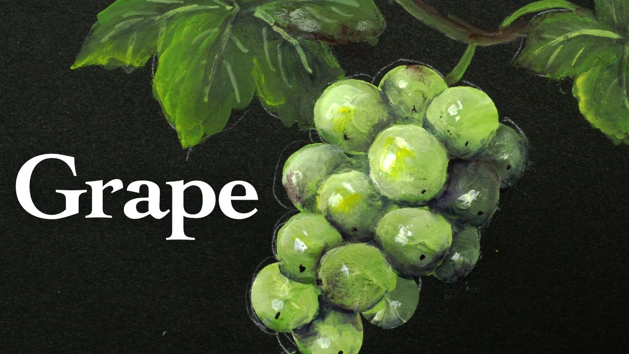 How to paint grape ( in 5 minutes )