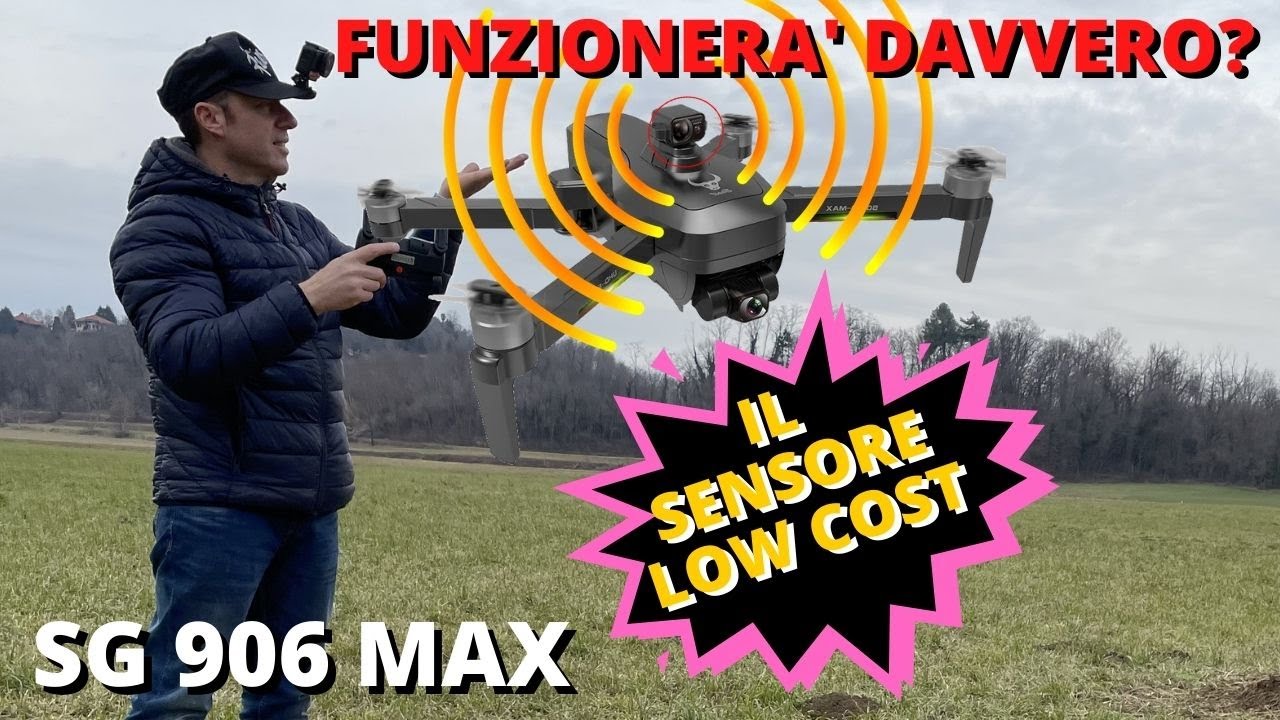 SG906-MAX MA FUNZIONERA' DAVVERO IL SENSORE ANTICOLLISIONE LOW COST DI QUESTO DRONE? RECENSIONE ITA