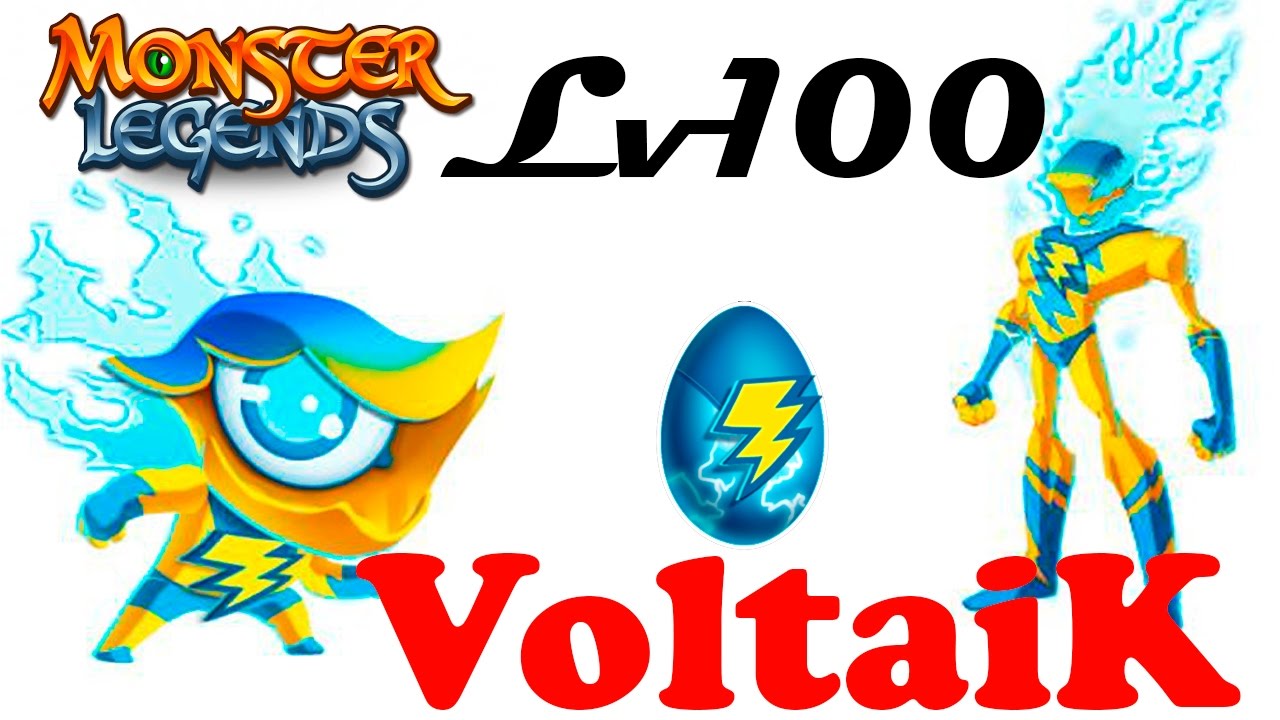 The Most Powerful Monster - Voltaik level 1 to 100 монстр на прокачку Monster Legends