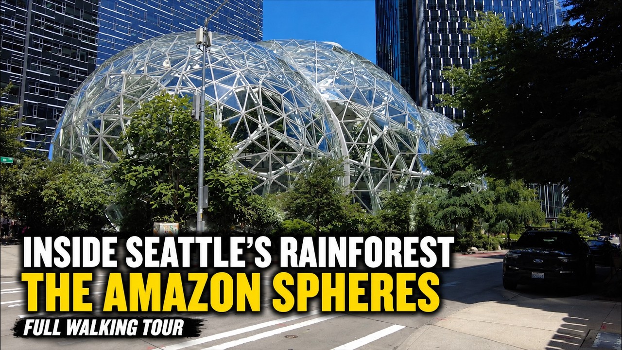 Inside Seattle's Rainforest | The Amazon Spheres | 4K 🎧