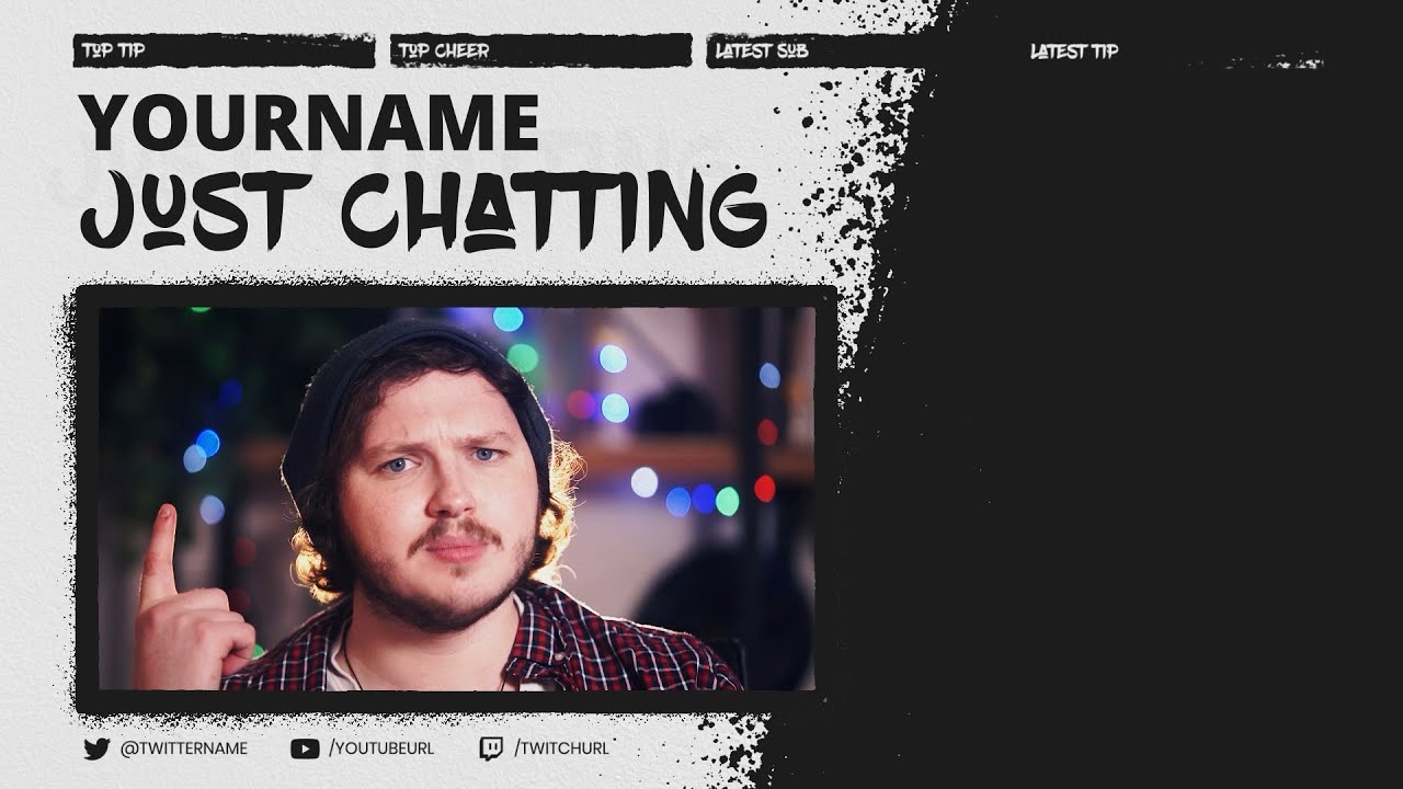 Paint Splatter - FREE Animated Twitch Overlay - Download