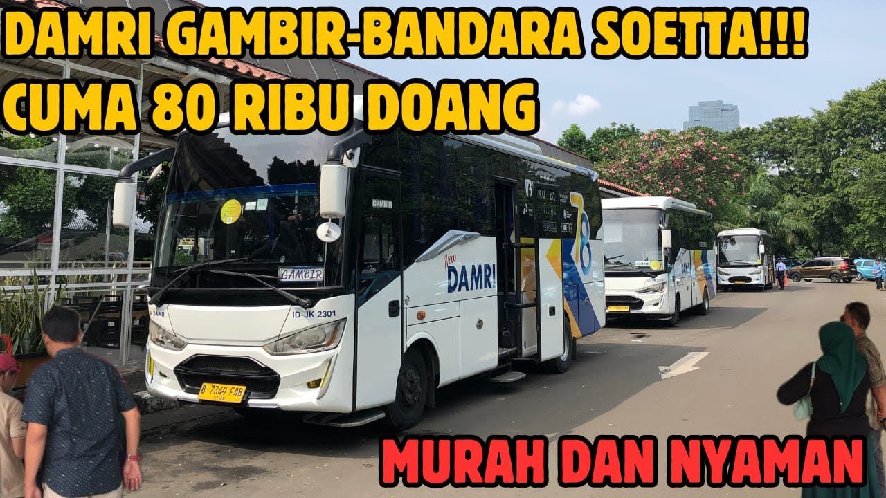 REKOMENDED MURAH DAN NYAMAN!! NAIK BUS DAMRI DARI ST. GAMBIR KE BANDARA SOETTA