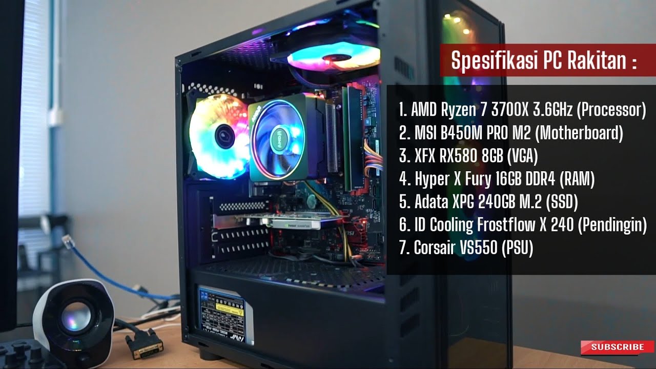 Cara Merakit PC untuk Desain Grafis, Editing Video dan Gaming Dengan AMD Ryzen 7