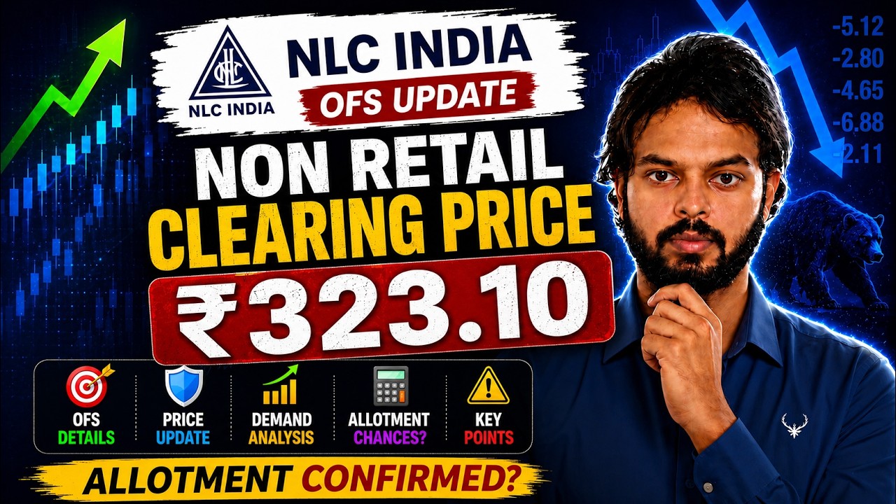 NLC India OFS Update ⚡ Non-Retail Clearing Price ₹323.10