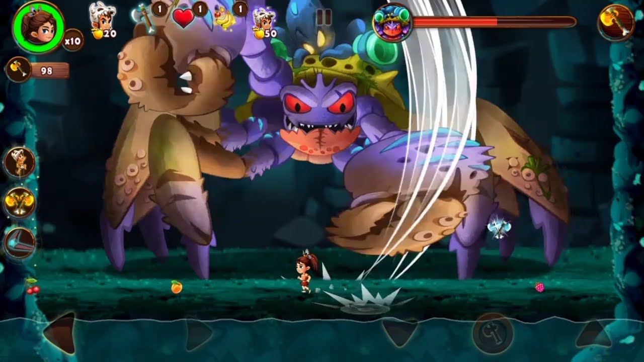 Jungle Adventures 3 - Gameplay Android - Level 3-5 Crab Boss