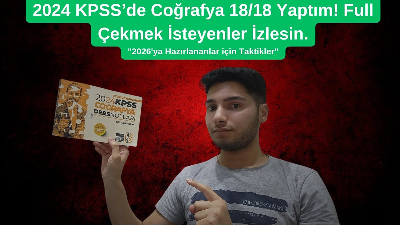 2024 KPSS’de Coğrafya 18/18 Yaptım! 2026 KPSS Adayları İçin Full Net Taktikleri 🔥