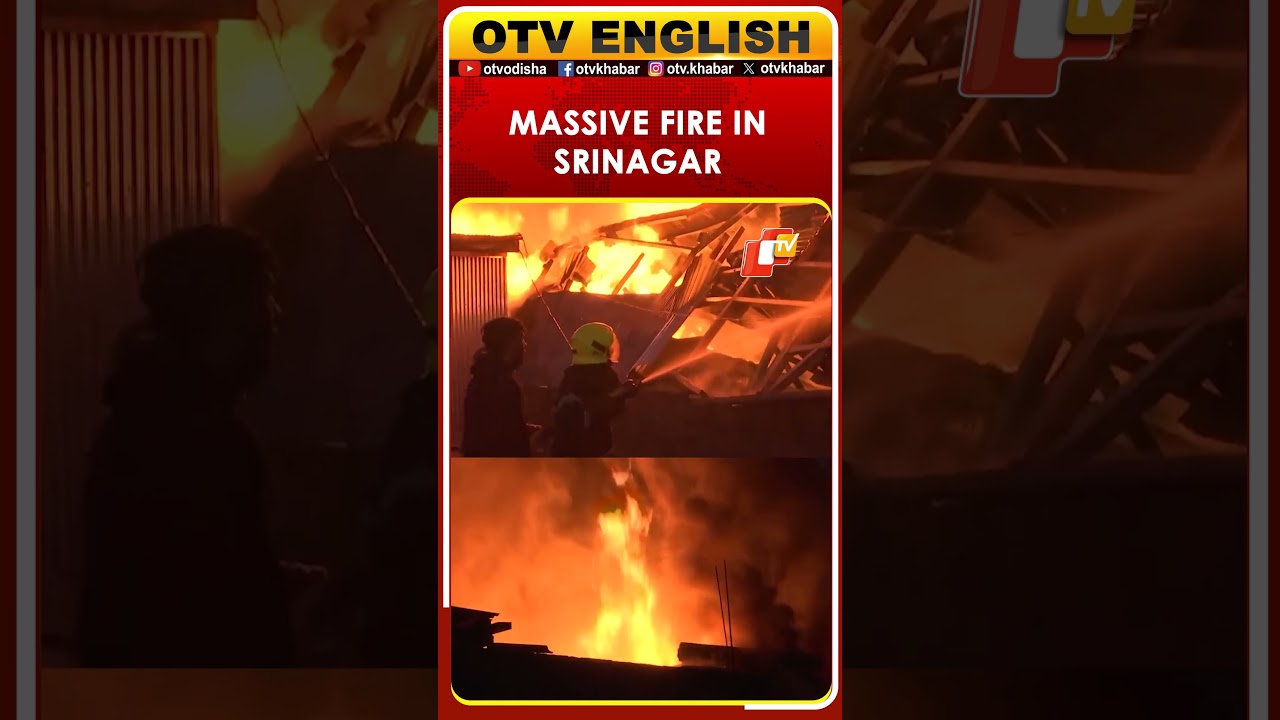 Massive Fire Breaks Out At Tengpora In Srinagar, J&K | OTV