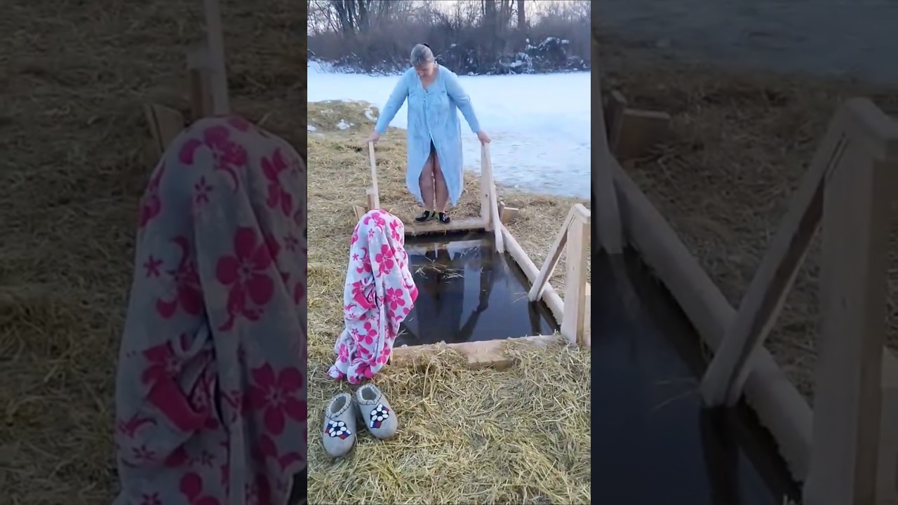 part637#Extreme👙Life in#Russia😱YouWont Believe🧊This#Russian Beauty withUnbreakable Strength❄️#water🌊